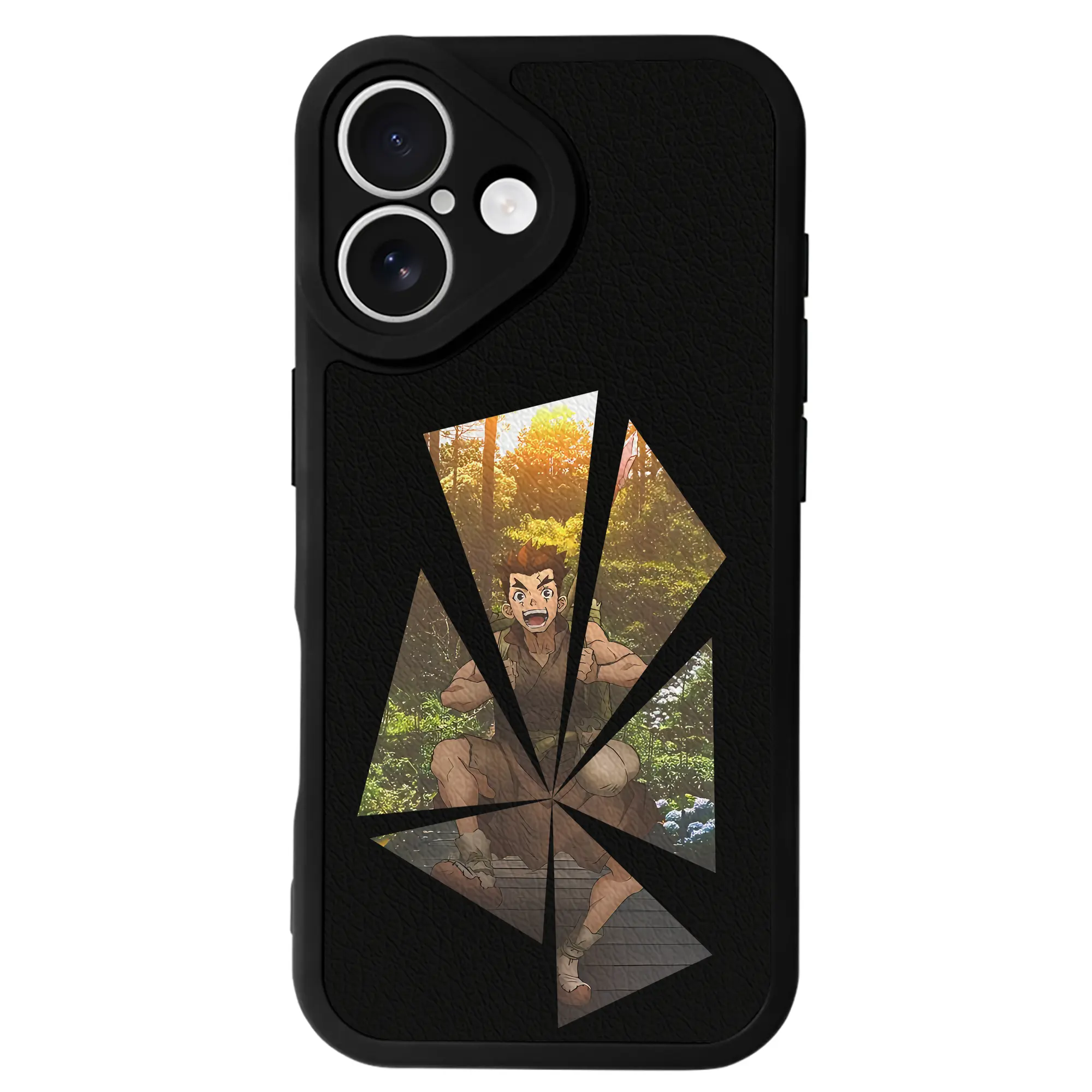 ドクターストーン グッズ,大木大樹 - IPhone 16シリーズ対応 ・ シリコンスマホケース ・ レザー調 ・ 高精度フィット ・ 耐衝撃 ・ ワイヤレス充電対応 ・ 精密カット